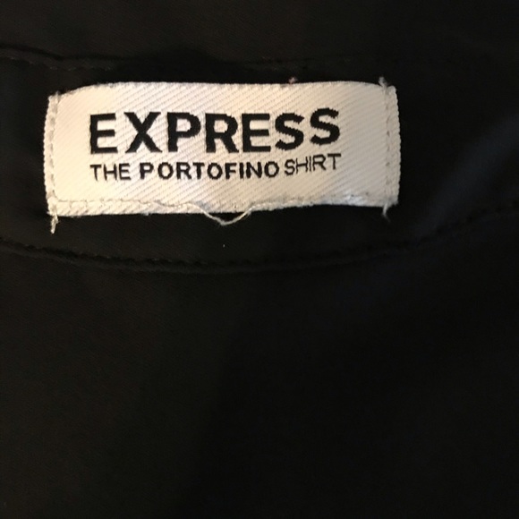 Express black button down with collar sleeveless - Picture 7 of 8